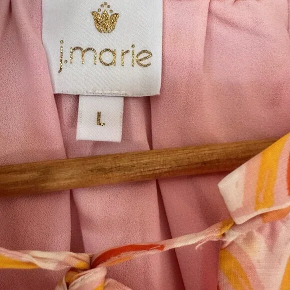 J Marie The Summer Tiered Dress size Large Retail $128 New Rainbow - Picture 10 of 13